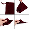 Rectangle Velvet Pouches X-TP-R002-10x12-02-2