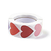 8 Colors Paper Heart Sticker Rolls LS-STIC-E001-06-2