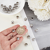 25Pcs 304 Stainless Steel European Beads STAS-GA0001-92-3