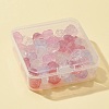 64Pcs 8 Colors Transparent Electroplate & Baking Painted Glass Beads GLAA-FS0001-37-5