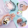 6Pcs 6 Colors Portable Travel Transparent Plastic Zipper Bags with Alloy Clasps ABAG-GA0001-29B-3