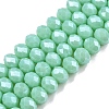 Electroplate Glass Beads Strands EGLA-A044-P6mm-A14-1