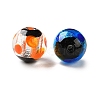 Handmade Silver Foil Glass Beads LAMP-F047-04C-2