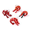 4Pcs Handmade Lampwork Pendants LAMP-N034-04-1