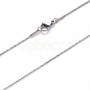 Non-Tarnish 304 Stainless Steel Boston Link Chain Necklace NJEW-S420-005B-P-2