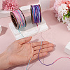 2 Rolls 2 Colors Segment Dyed Round Polyester Twisted Cords OCOR-TA0003-65D-6