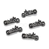 Brass Micro Pave Clear Cubic Zirconia Pendants ZIRC-P086-29-2