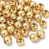 SHEGRACE Brass Textured Round Beads XGRPCU095-298G-1