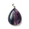 Natural Fluorite Pendants G-H285-04P-2