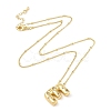 Brass Micro Pave Clear Cubic Zirconia Pendant Necklaces NJEW-Z038-01G-E-1