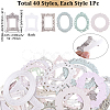 4 Sets 4 Styles Cassia Paper AJEW-SP0002-54-2
