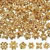 120Pcs 6 Style Alloy Bead Caps FIND-SC0008-73-1