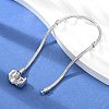 Brass Snake Chain Link Bracelets for Men Women BJEW-G736-06P-3