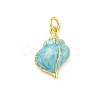Brass Enamel Pendants X-KK-U066-19G-1