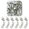 50Pcs Iron Clip-on Earring Settings IFIN-YW0003-03-1