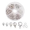 Alloy Lobster Claw Clasps and Jump Rings Set PALLOY-X0004-P-NF-B-1