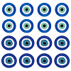 16Pcs 2 Styles Evil Eye Pattern Cloth Computerized Embroidery Iron On/Sew On Patches PATC-MA0001-34-1