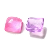 Transparent Resin Decoden Cabochons with Glitter Powder RESI-E053-08B-2