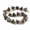 Natural Pyrite Beads Strands G-E590-04-2
