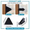 4Pcs 4 Colors Plastic Adhesive Backed Sliding Door Locks KY-GF0001-28-2