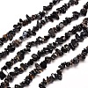 Natural Black Onyx Chip Bead Strands Dyed & Heated G-M205-43-1