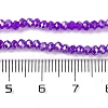 Baking Electroplate Glass Beads Strands DGLA-A039-J4mm-B05-4