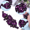 Polyester & Rhinestone Costume Accessories PATC-WH0003-57A-3