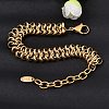 12MM 316L Surgical Stainless Steel Link Chain Bracelets SA-CBAB122-04G-2