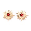 Brass with Enamel Pendants KK-T073-37G-1