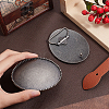 Alloy Oval Belt Buckles BUTT-WH0024-006-3