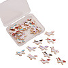 Alloy Enamel Pendants ENAM-CJ0001-41-4
