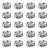 Brass Rhinestone Spacer Beads RB-YW0001-05D-01P-2