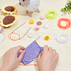 6Pcs 3 Colors Oval 2-Hole Plastic POM Cord Locks FIND-OC0003-23B-3