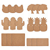 Cactus & Cat & Pineapple & Tree & Square & Rectangle Shape Earring Display Cards EDIS-TA0001-001-1