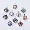 Natural & Synthetic Mixed Stone Pendants G-K234-E-1