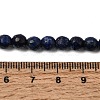 Natural Dyed Lapis Lazuli Beads Strands G-G059-6mm-7