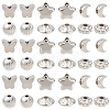 1200Pcs 6 Styles CCB Plastic Spacer Beads CCB-PA0001-09P-7