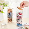 Transparent Acrylic Cotton Ball Swab Storage Canister MRMJ-WH0086-07-3