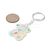 Bear/Rabbit Printed Opaque Acrylic Pendant Keychain KEYC-JKC00482-4