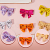 32Pcs 16 Colors Sequin Leather Bowknots DIY-GF0009-91-6