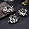 Tibetan Style Alloy Pendants LF11972Y-TAS-NR-4