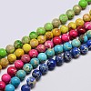 Natural Imperial Jasper Beads Strands G-I122-6mm-M-1