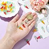 30Pcs 3 Styles Glass Pendants PALLOY-CJ00094-4