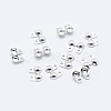 925 Sterling Silver Bead Tips Knot Covers STER-K167-001S-2