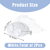 Bowknot Wool Felt Fascinators Pillbox Hat with Iron Alligator Hair Clips LS-MRMJ-WH0077-113A-2