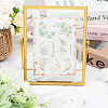 Iron & Glass Round Photo Frame AJEW-WH0554-31-6