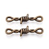 Tibetan Style Zinc Alloy Barbed Wire Links Connector Charms TIBE-N016-01AB-1