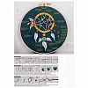 DIY Woven Net/Web with Feather Pattern Embroidery Kit DIY-O021-20-7