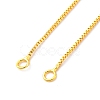 0.9MM Brass Box Chain Necklace Making NJEW-D302-77G-2