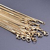 1.5mm 304 Stainless Steel Square Snake Chain Necklaces TW4888-3-4